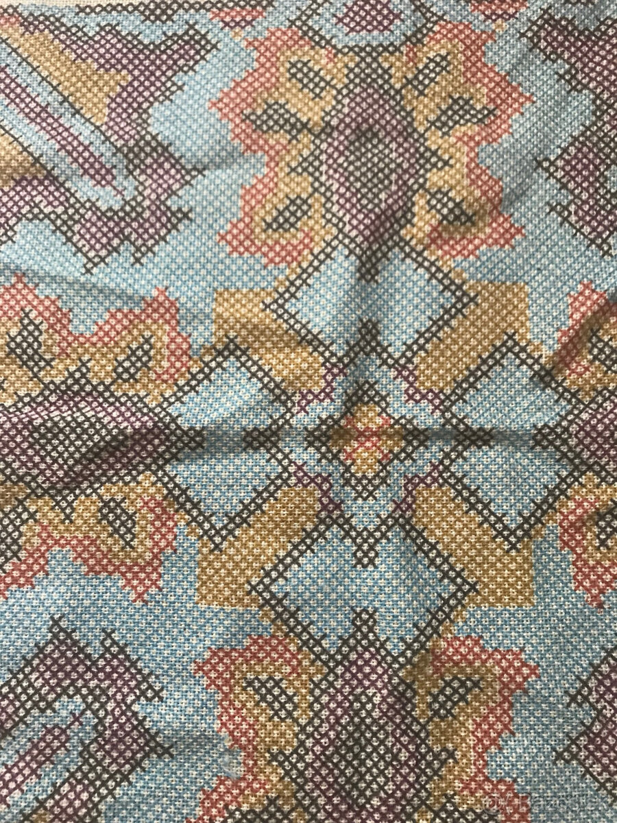 Kanava potlačena vzorom na vyšite vankuša +vlna - 2