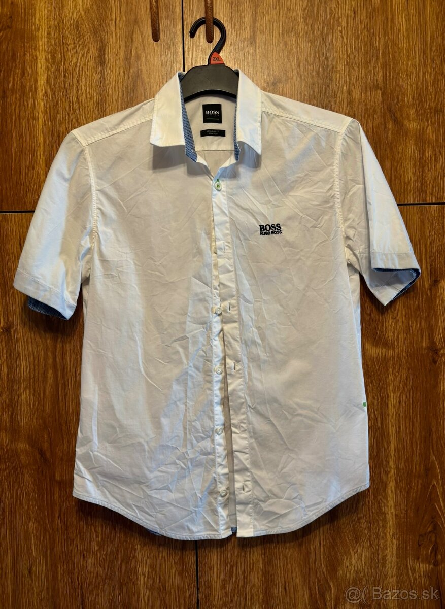 Pánska košeľa 2x Fred Perry a Hugo Boss, veľkosť S - 2