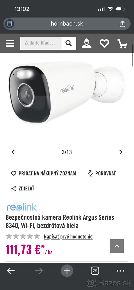 Bezpečnostná kamera Reolink Argus Series B340 - 2