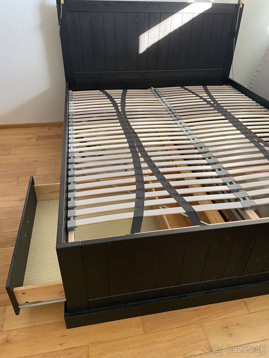 IKEA Malm 160x200, čierna - 2