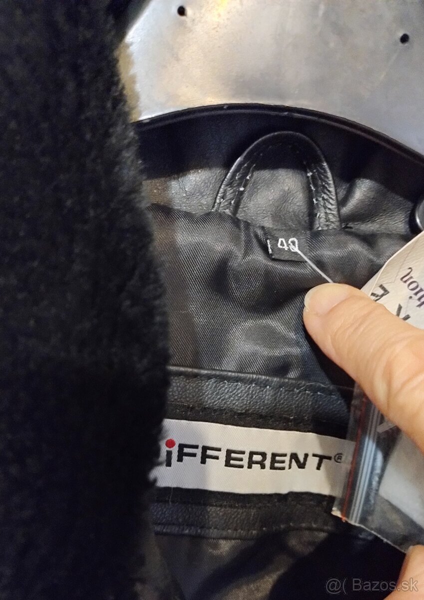 Bravčová kožená čierna bunda - 2