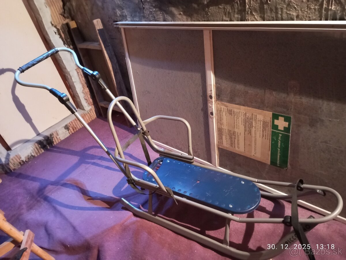 Kovové sane s fusakom - 2