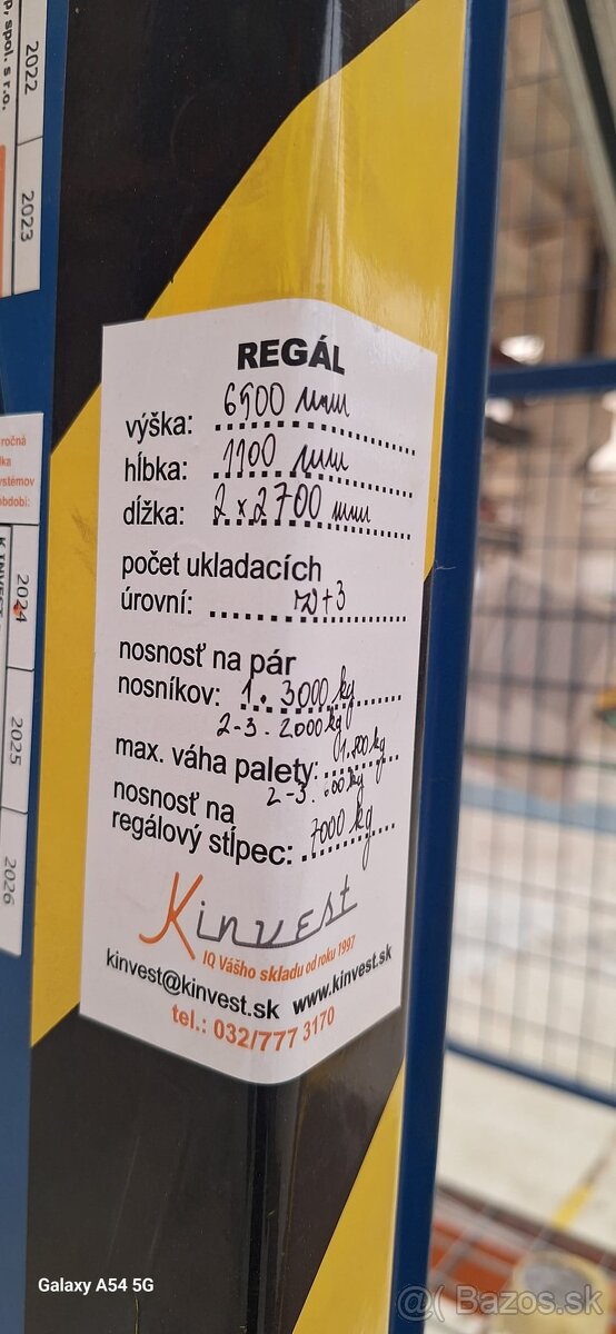 Predám skladové paletové regále - 2