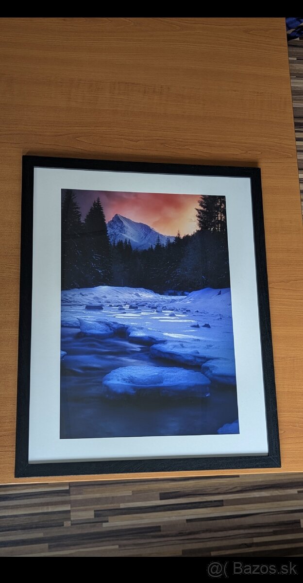 Predám fotoobraz Kriváň v objatí ľadu a ohňa - 2