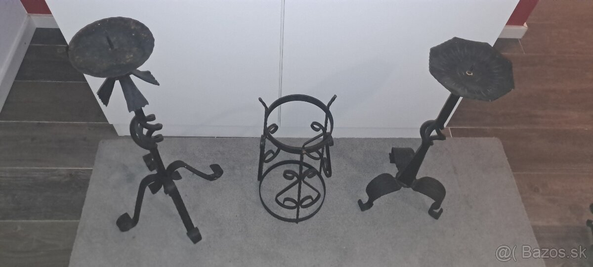 Kovane železne svietniky - 2