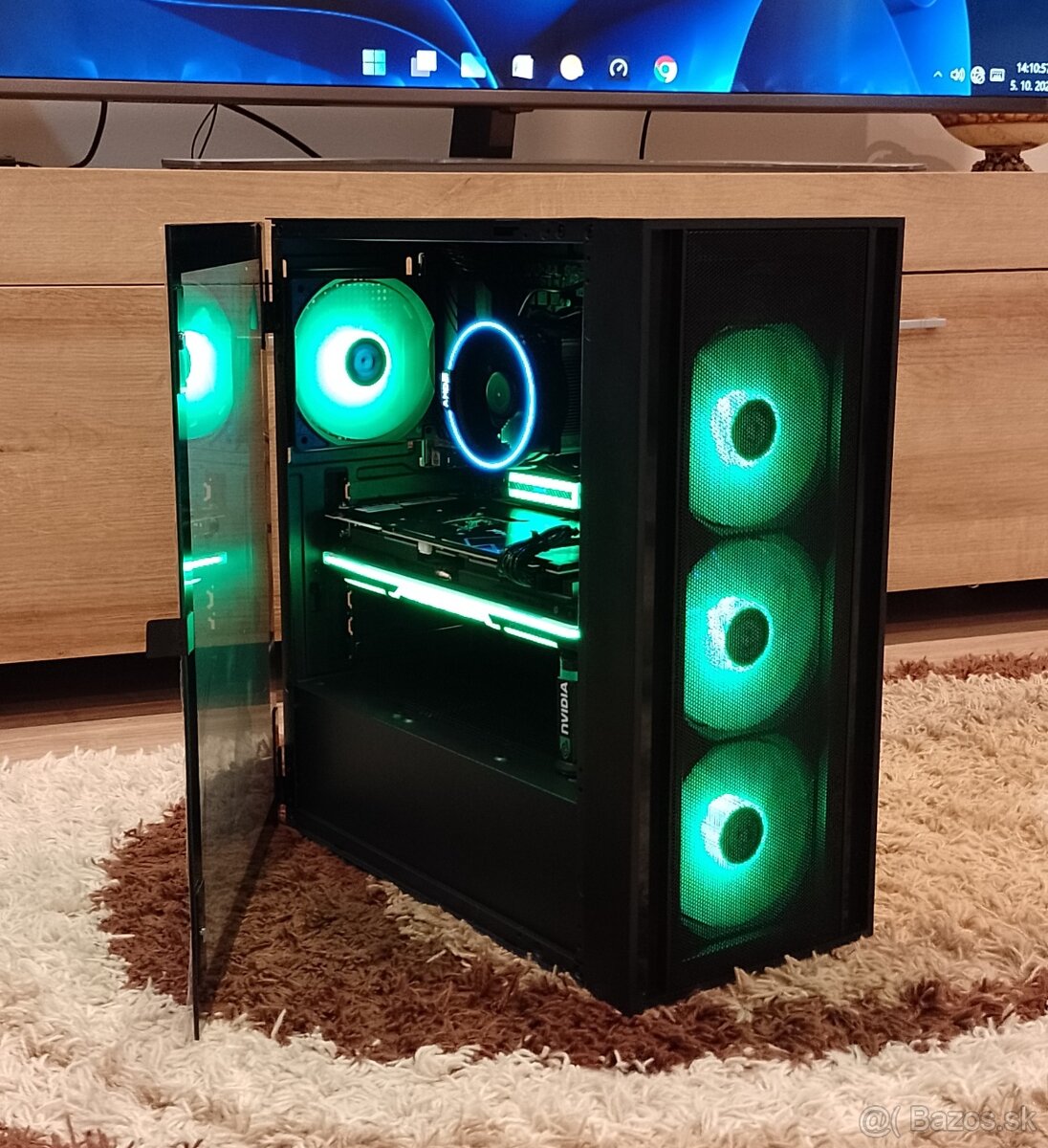 Herný PC s RTX 2070 Super 8GB-OC+Ryzen 5+32GB RAM+NVMe+ARGB - 2