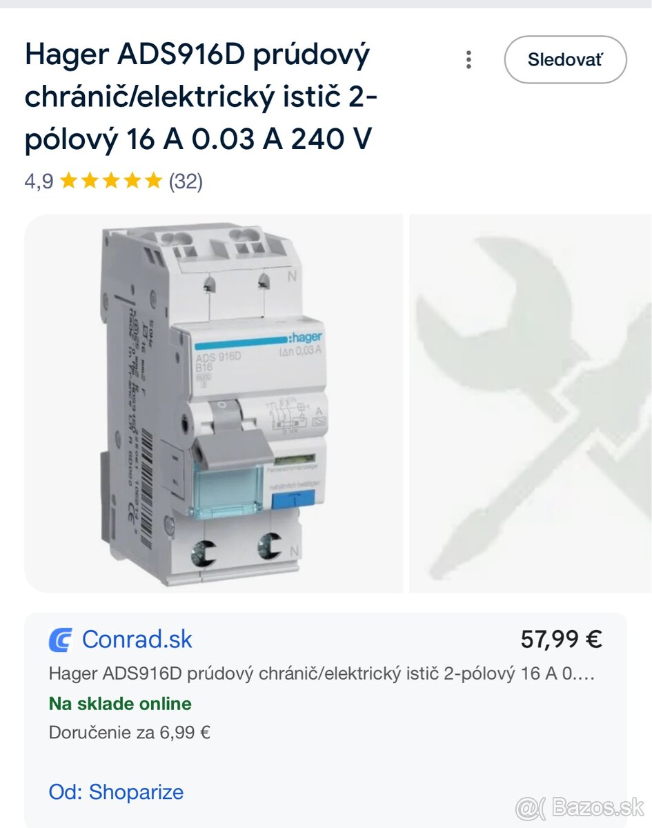 Predám Hager Ads916d - 2