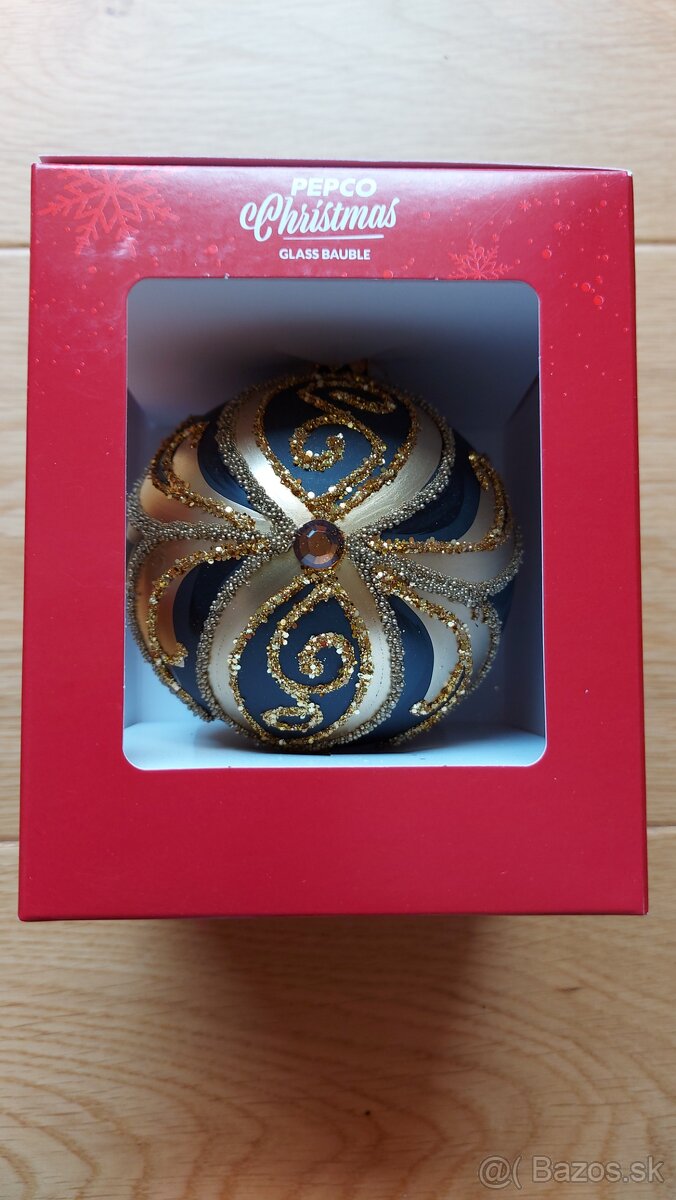 Vianočne sklenené ručne zdobene gule - 2