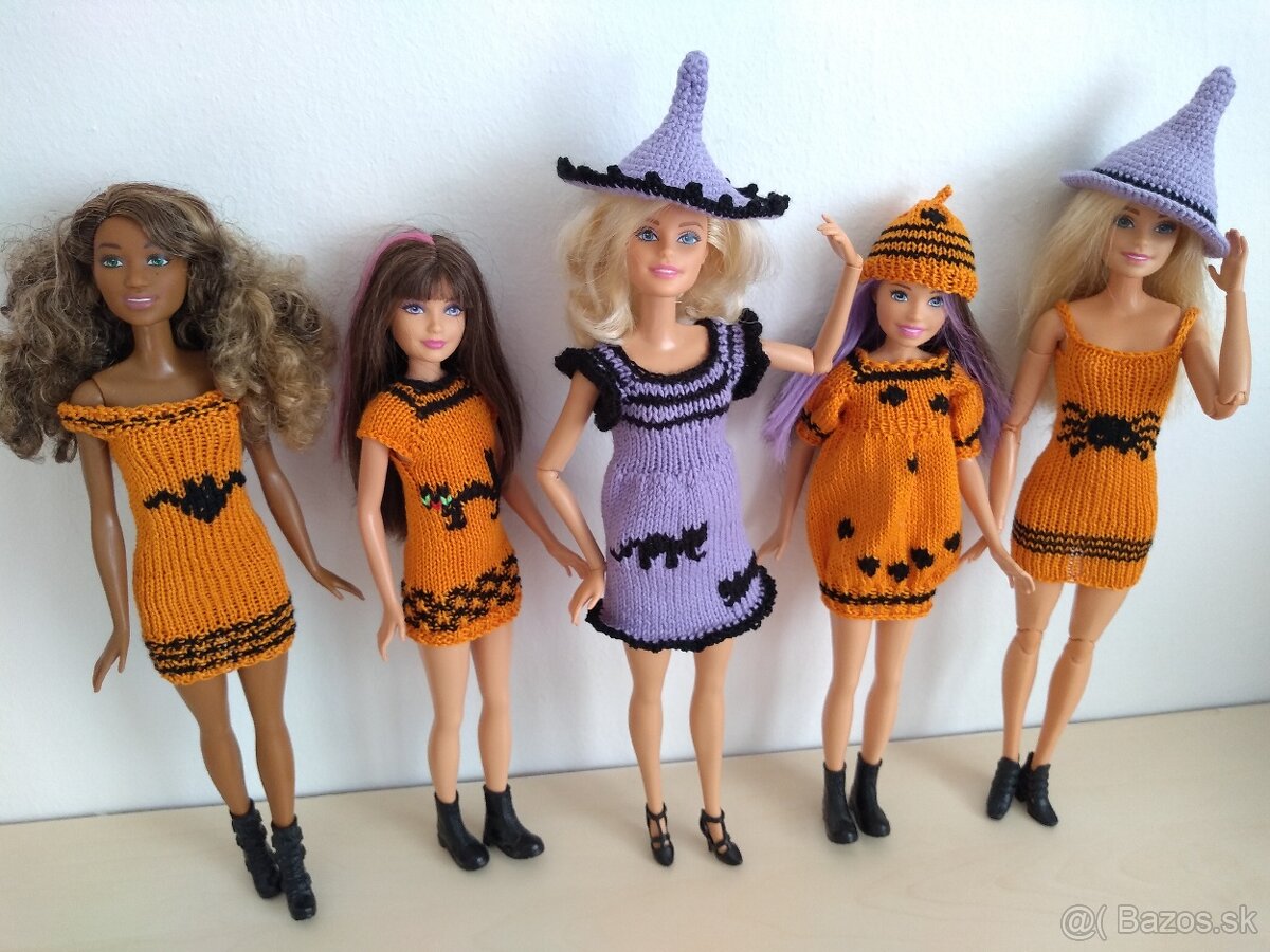 Pre bábiky barbie moletky šaty klobúky čiapky - 2