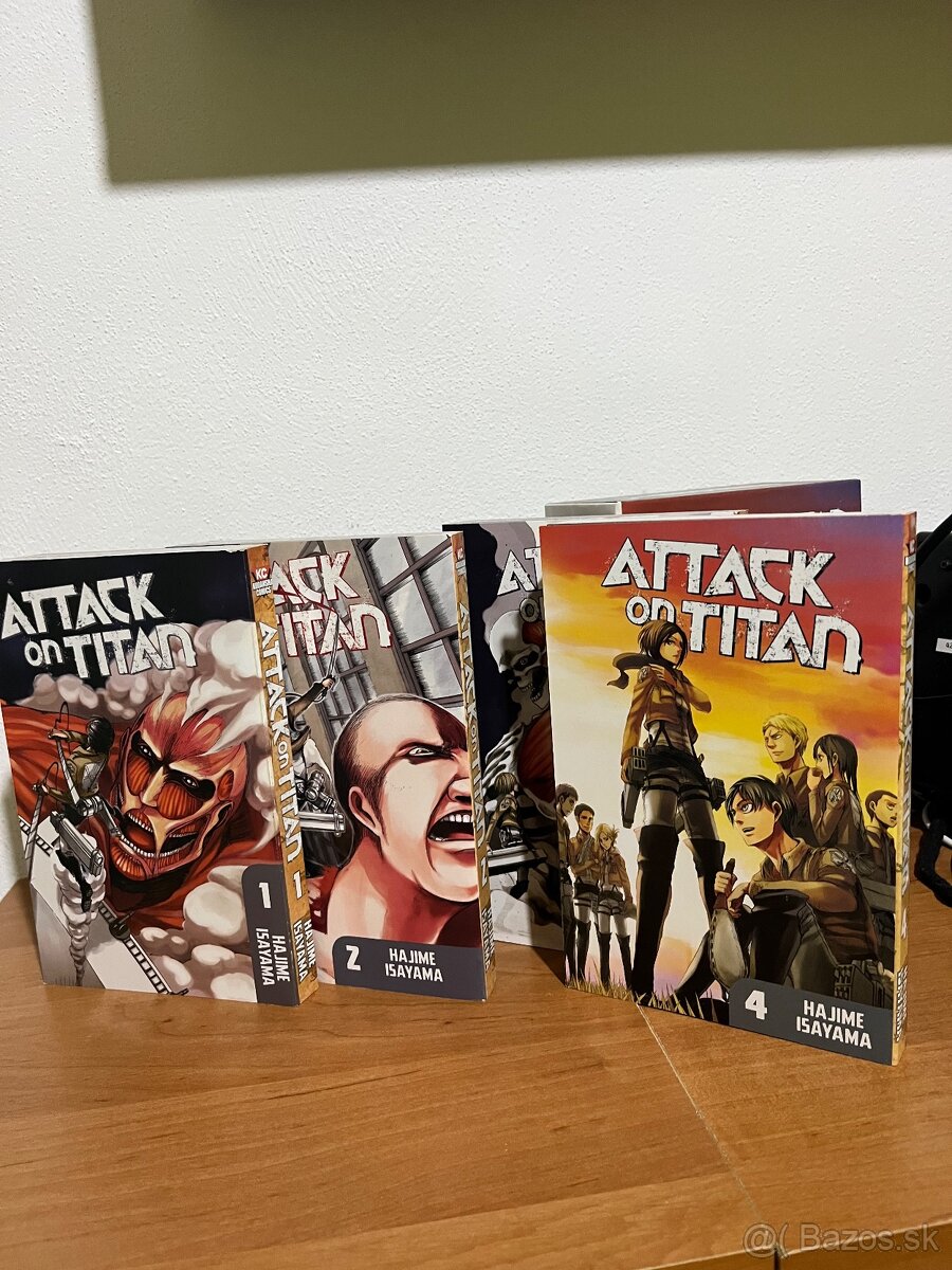 Predám Mangu ATTACK ON TITAN box set vol.1-4 - 2