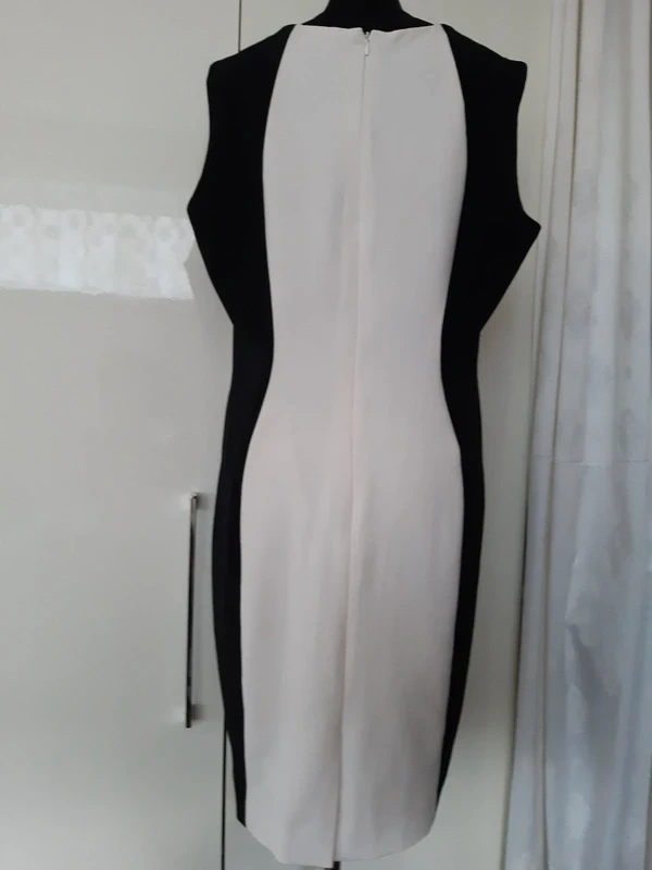 Šaty-elegantné-čierno -biele, č. 42 - 2