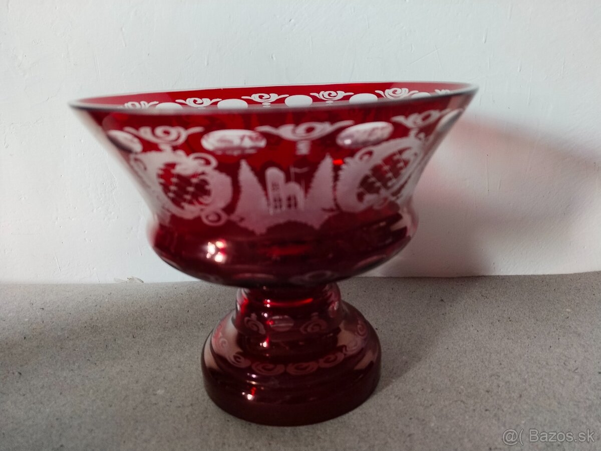 Nástolník vínový skleněný - 2