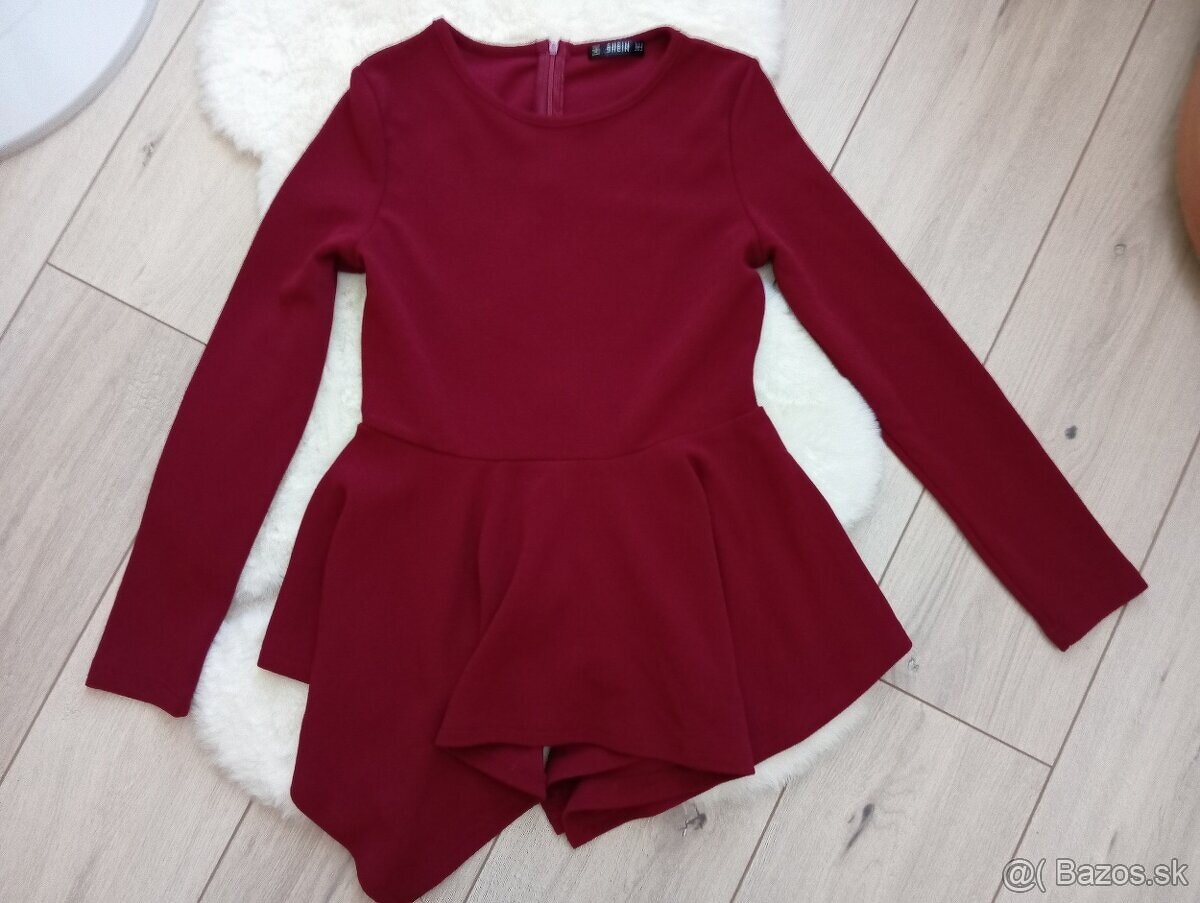 Dámsky burgundy top M - 2