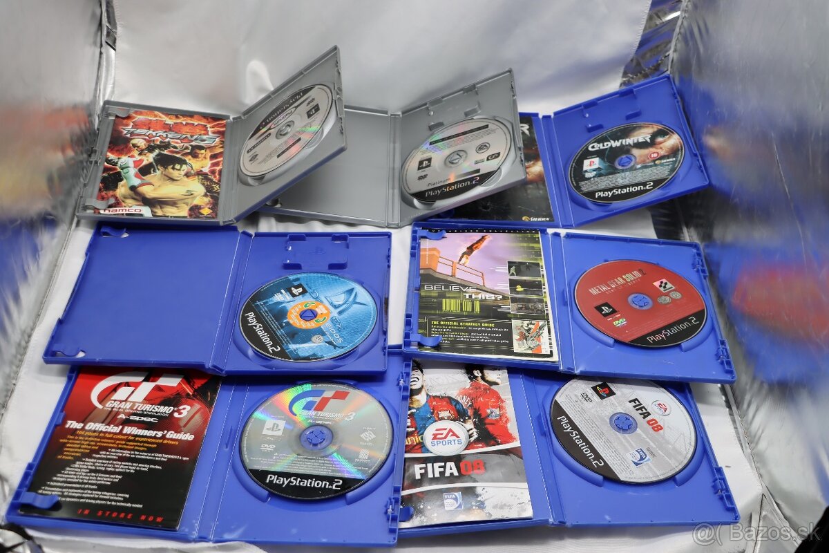 PS2 hry balík – Tekken 5, MGS2, GT3, Deus Ex, MOH - 2