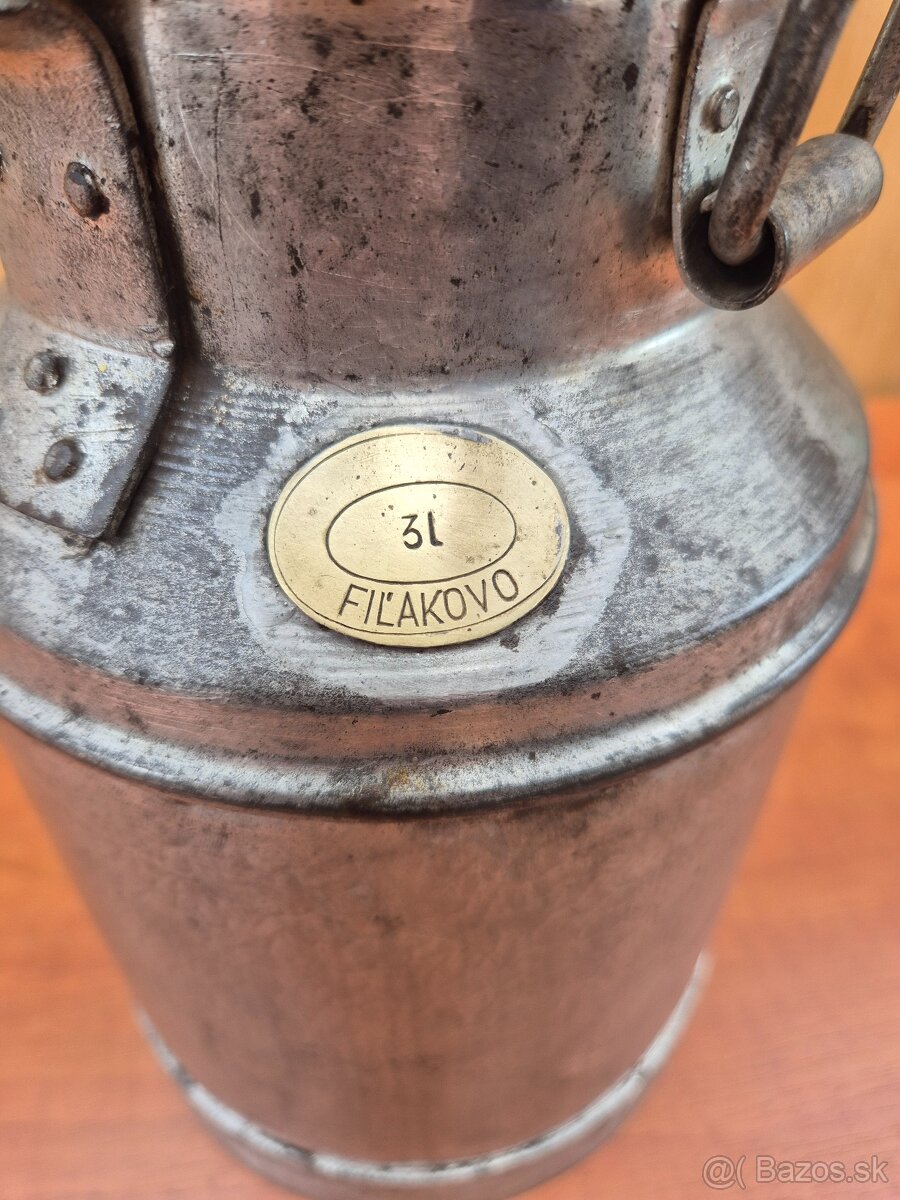 Stará plechová kanvica 3l - 2