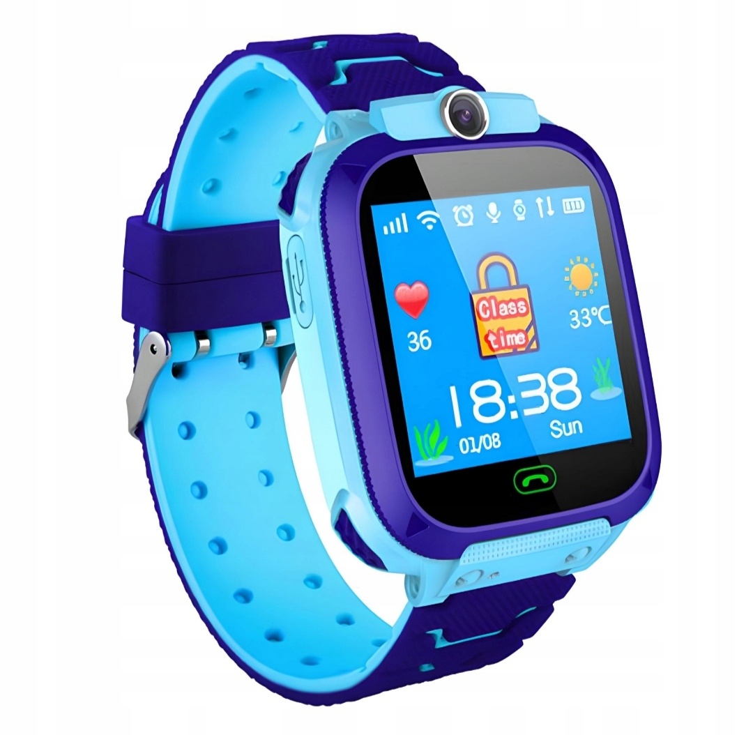 Detské Smart hodinky, volanie, GPS, SIM karta, modré - 2