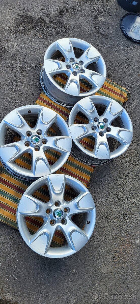 Predám originál ALU disky Škoda 5x100 - 2