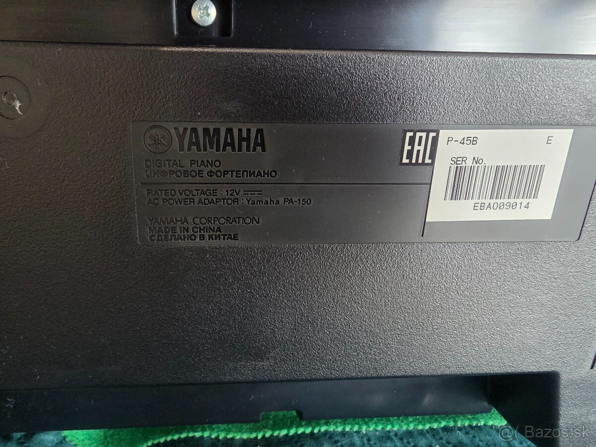Digitalne stage piano: Yamaha P-45B - 2