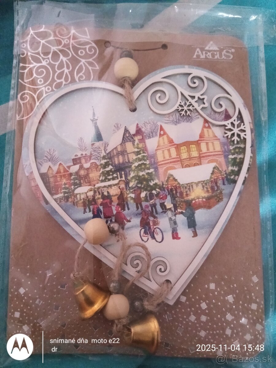 Vianočná drevenná dekorácia - 2