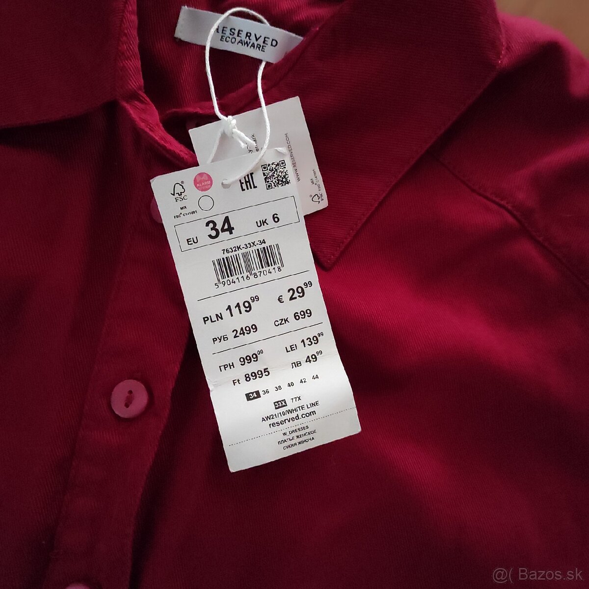 Košeľové šaty s volánom - 2