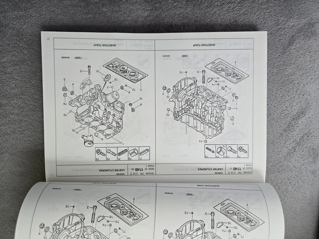 Citroen Saxo zoznam dielov - 2