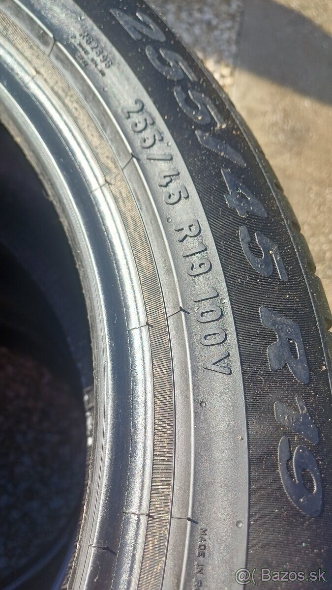 255/45 r19 letné pneumatiky, Pirelli - 2