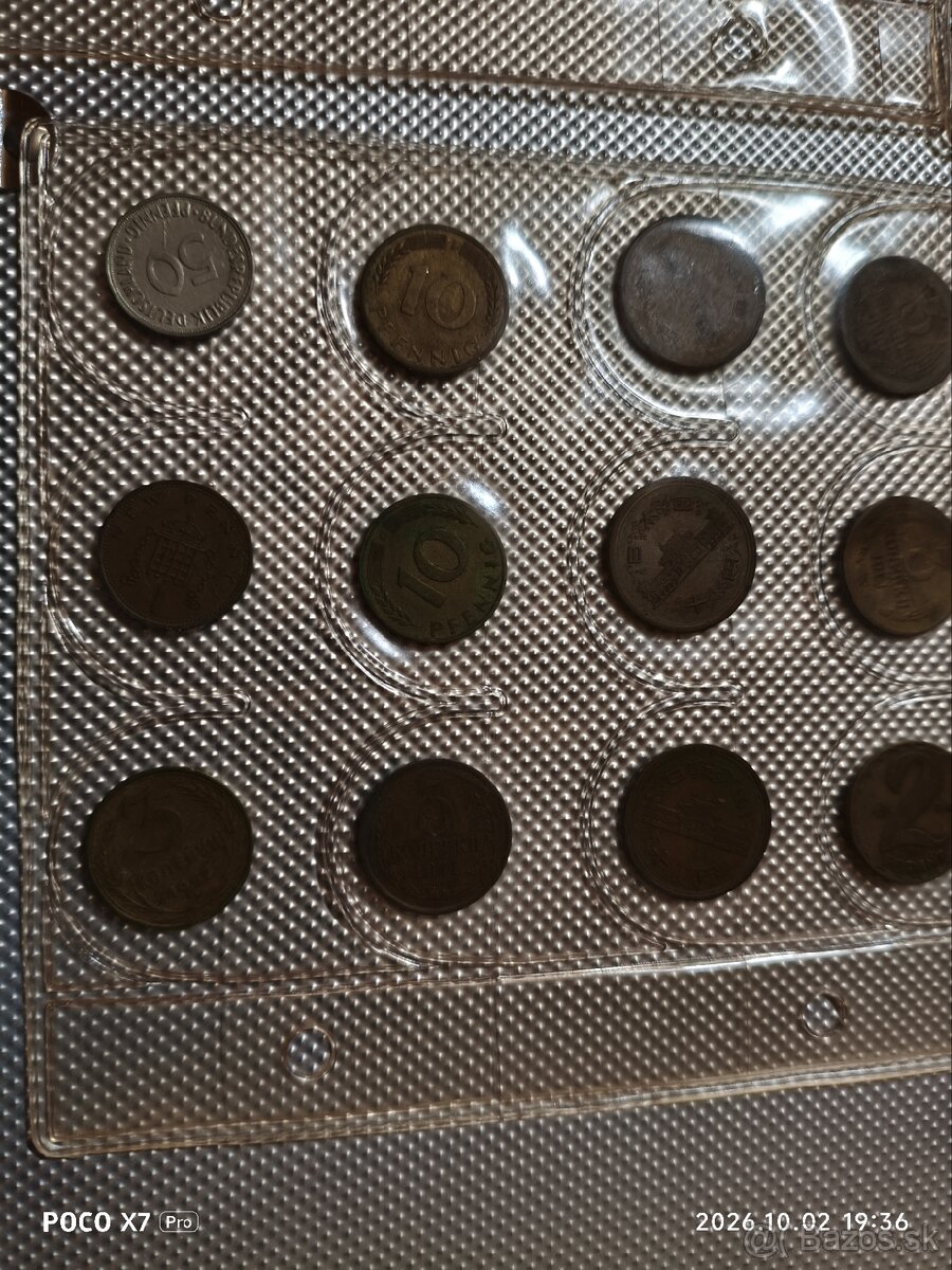 Staré mince cena 20€ za všetko - 2