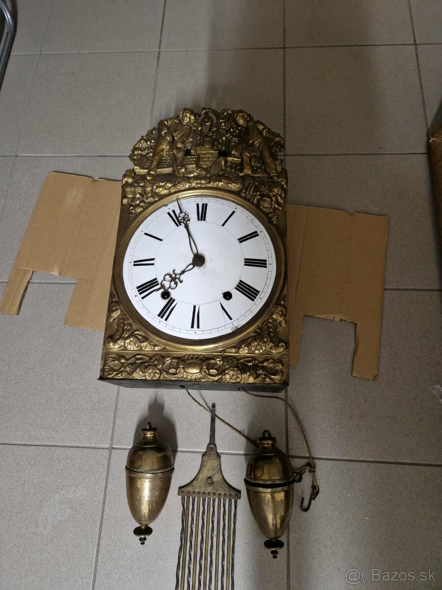 Comtoise nástenné hodiny starožitné - 2