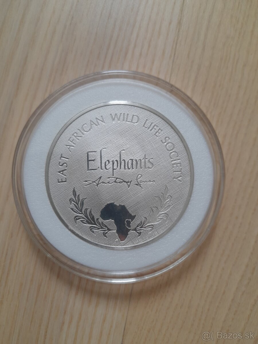 Veľká strieborná medaila - slony - 2