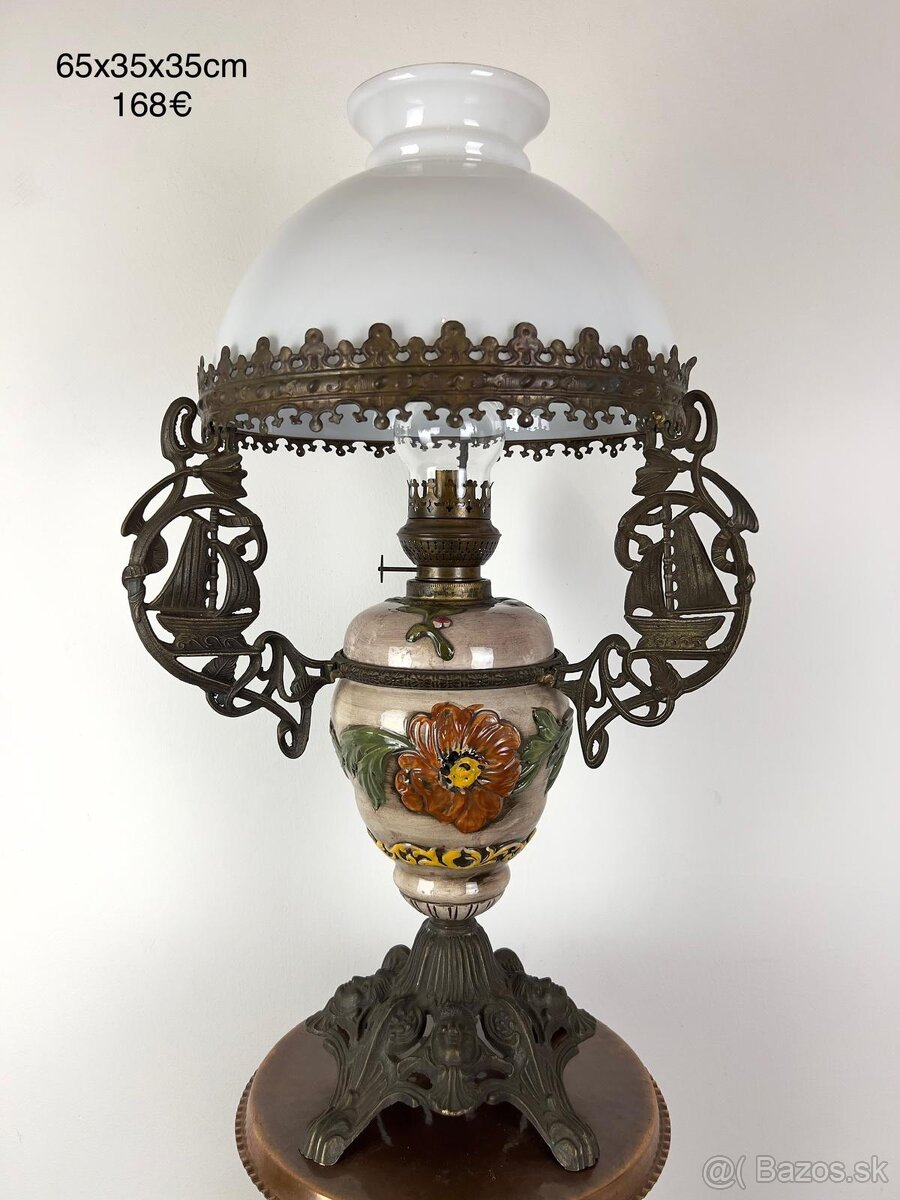 Stolova a petrolejka ako luster - 2