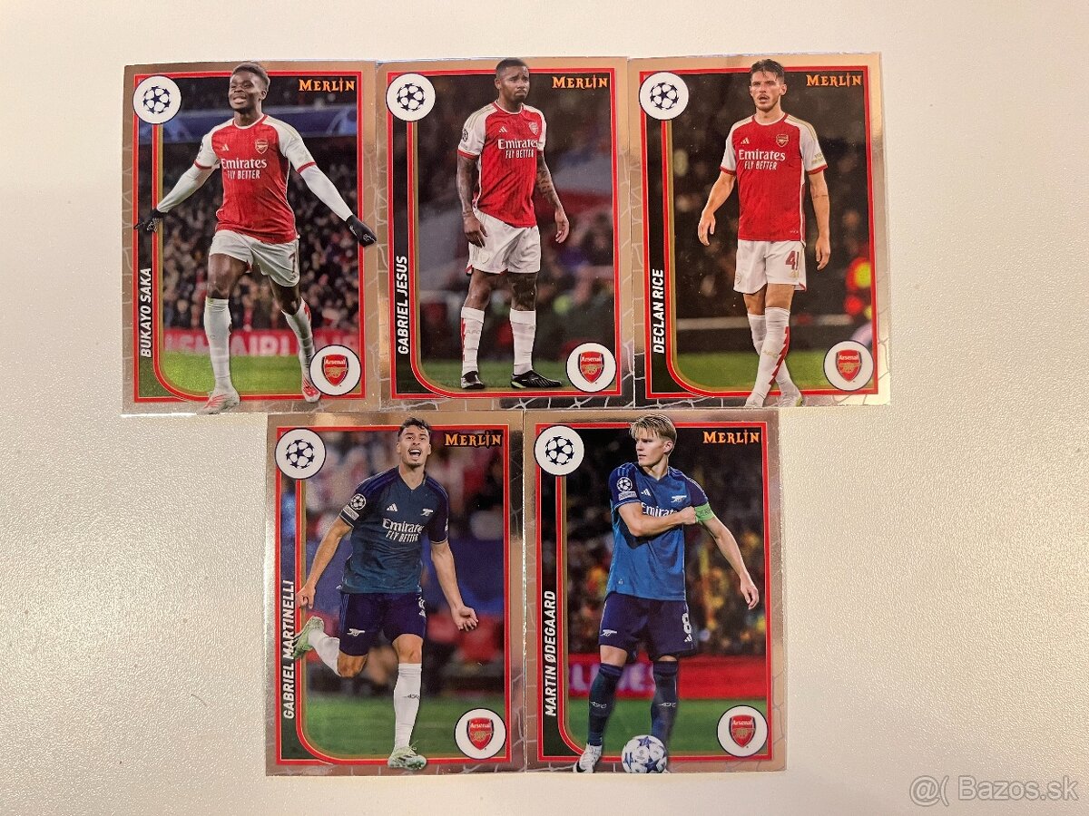 Futbalové kartičky Arsenal - 2