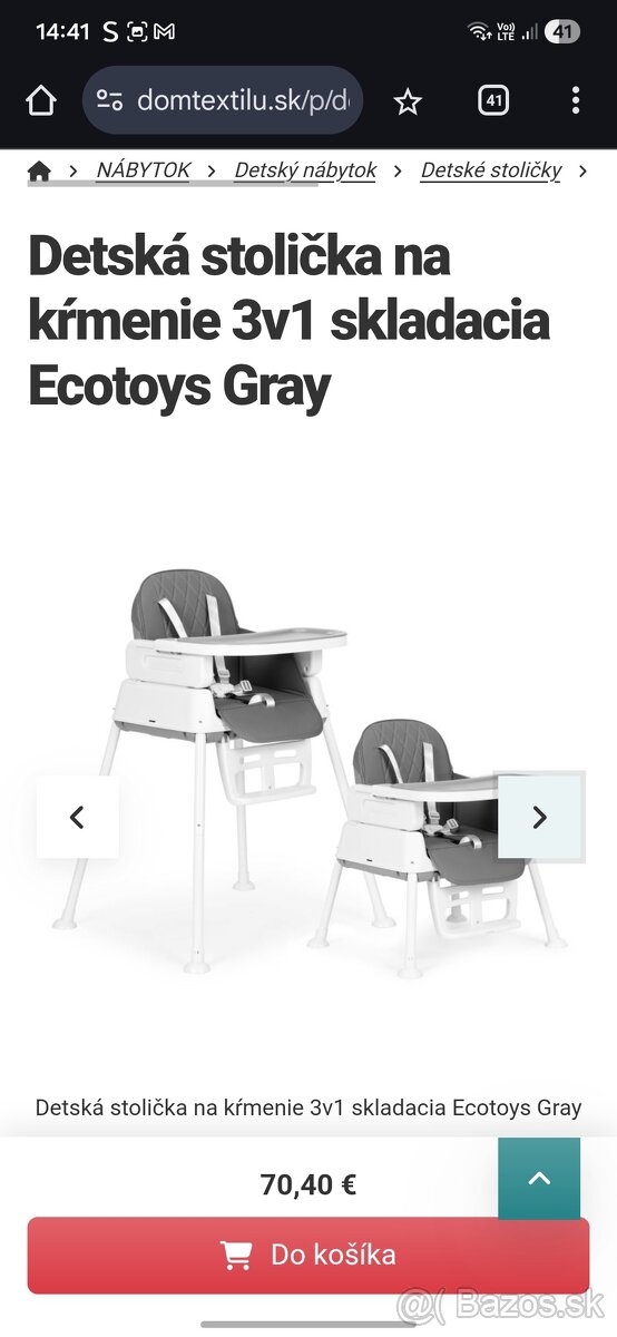 Stolička pre deti na kŕmenie - 2