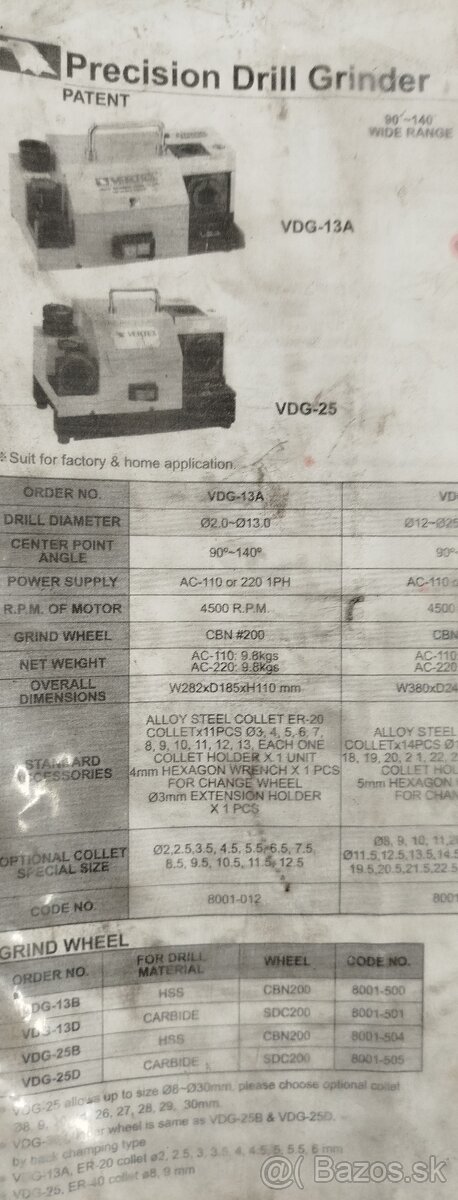 Brúska vrtákov - 2