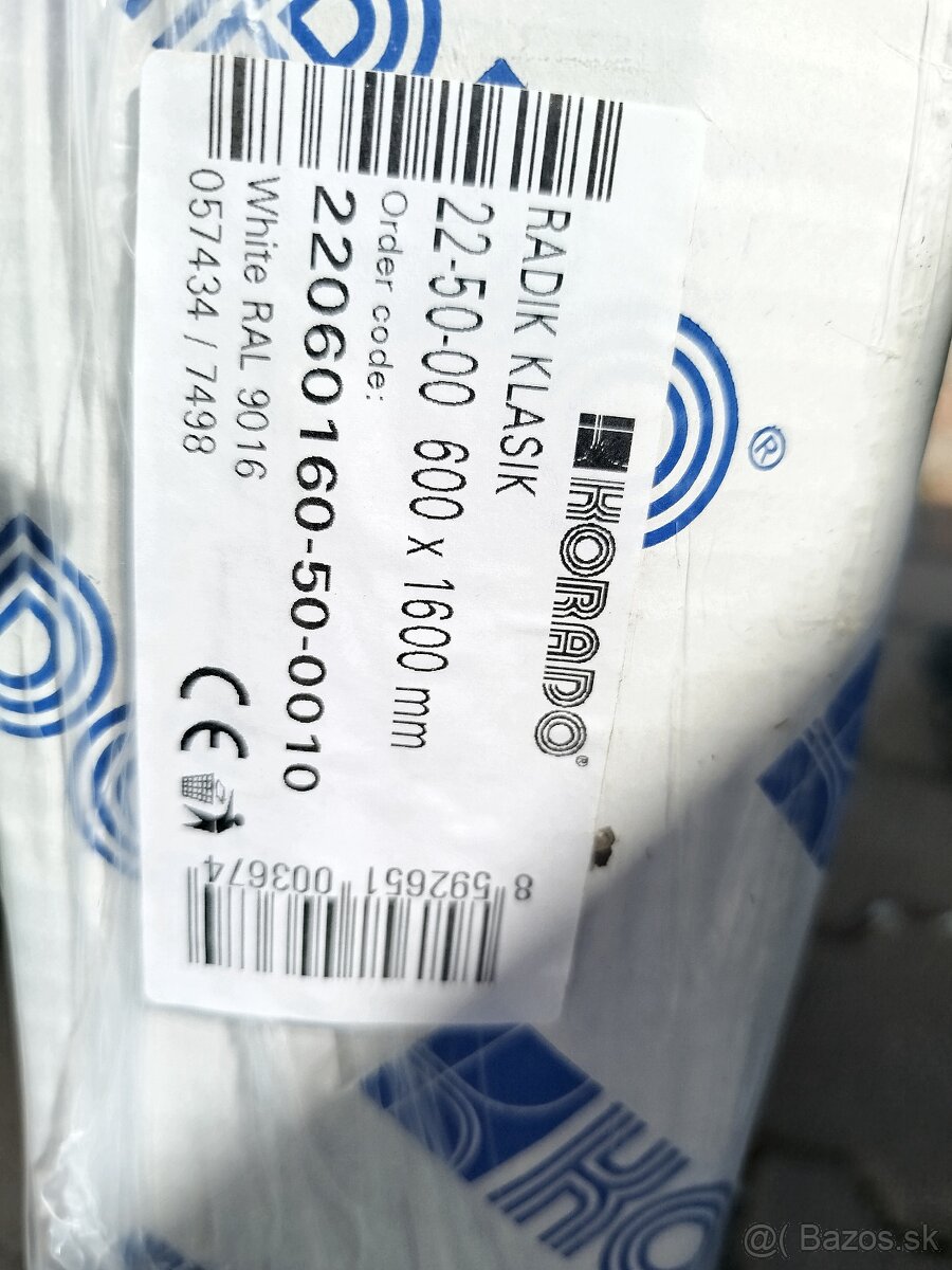 Radiátor nový 600x1600mm - 2