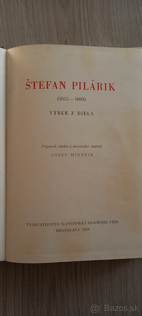 Štefan Pilárik Výber z diela - 2
