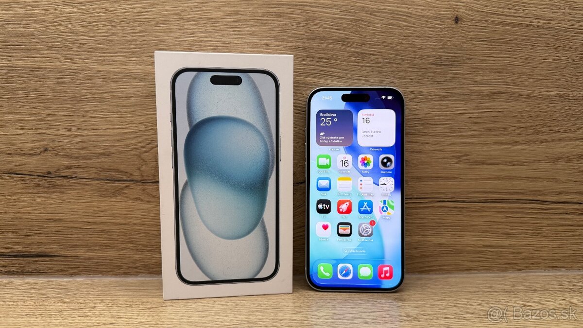Apple iPhone 15 128 GB modrý - 2