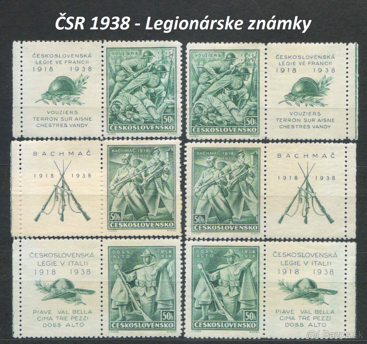 Poštové známky, filatelia: ČSR+ČSSR, slávne série A - 2