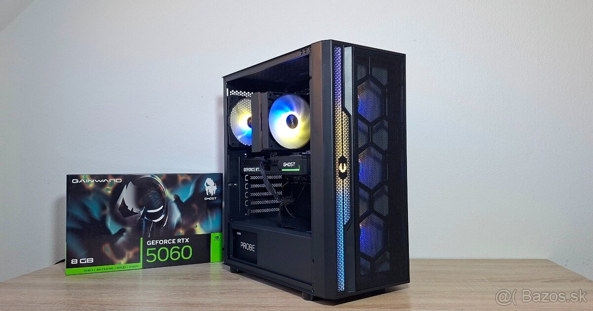 Hráčske pc RYZEN 5 5600X/1TB NVME/NVIDIA RTX5060 8GB - 2