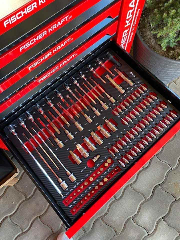 Dielensky vozik s naradim cerveny - 2