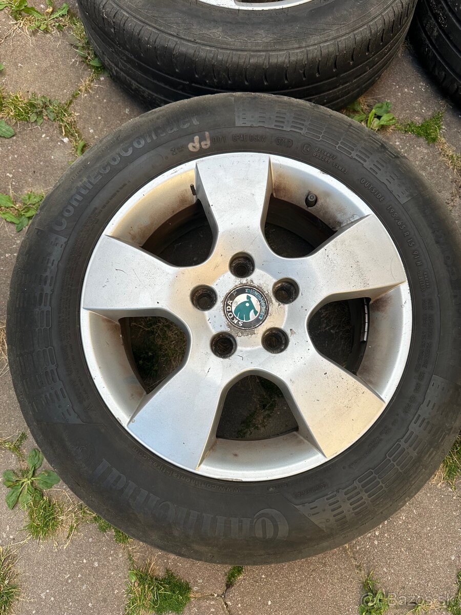 Elektróny Škoda 5x112 R15 - 5ks - 2