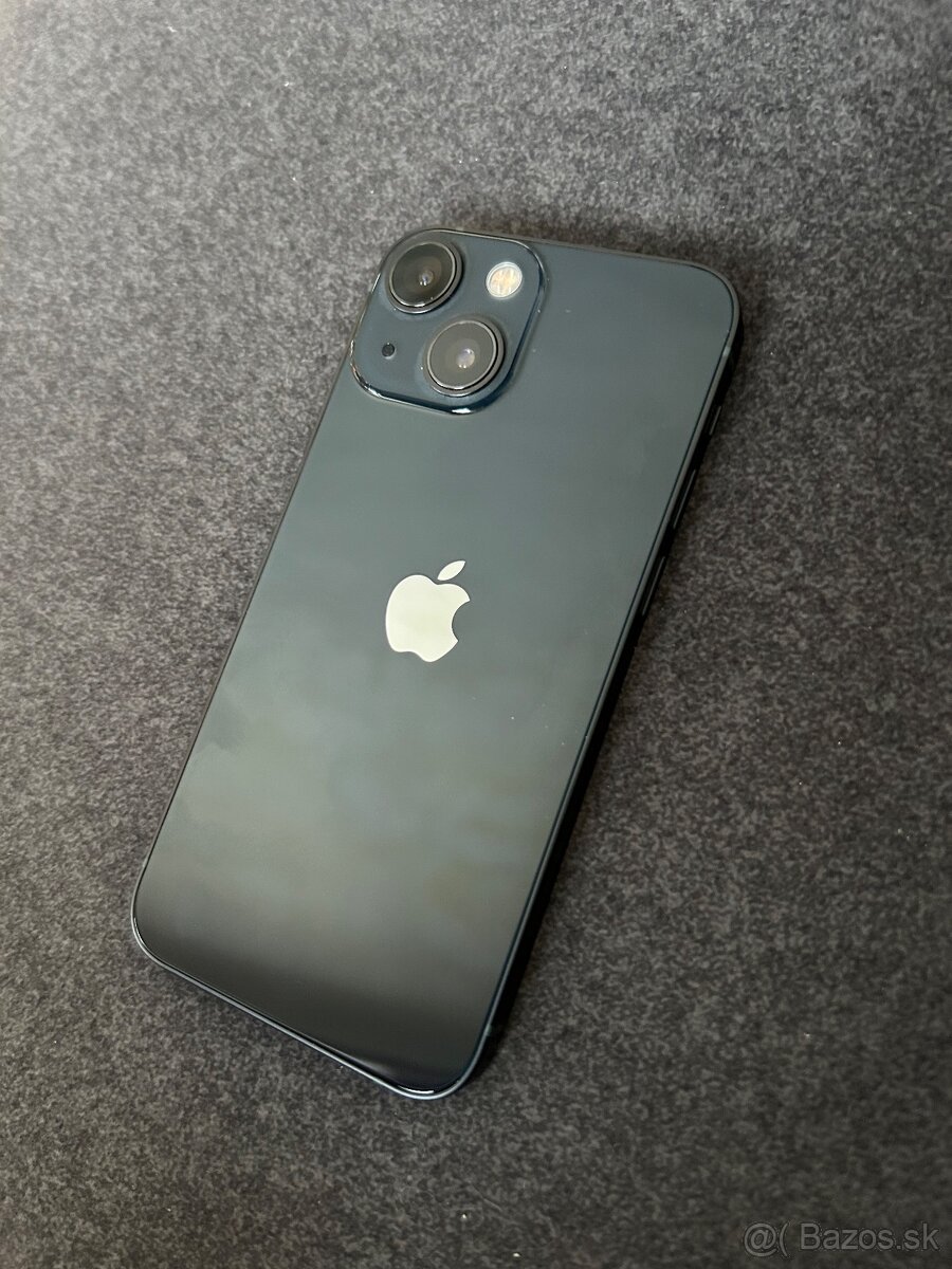 iPhone 13 Mini 128GB midnight - 100% batéria - 2