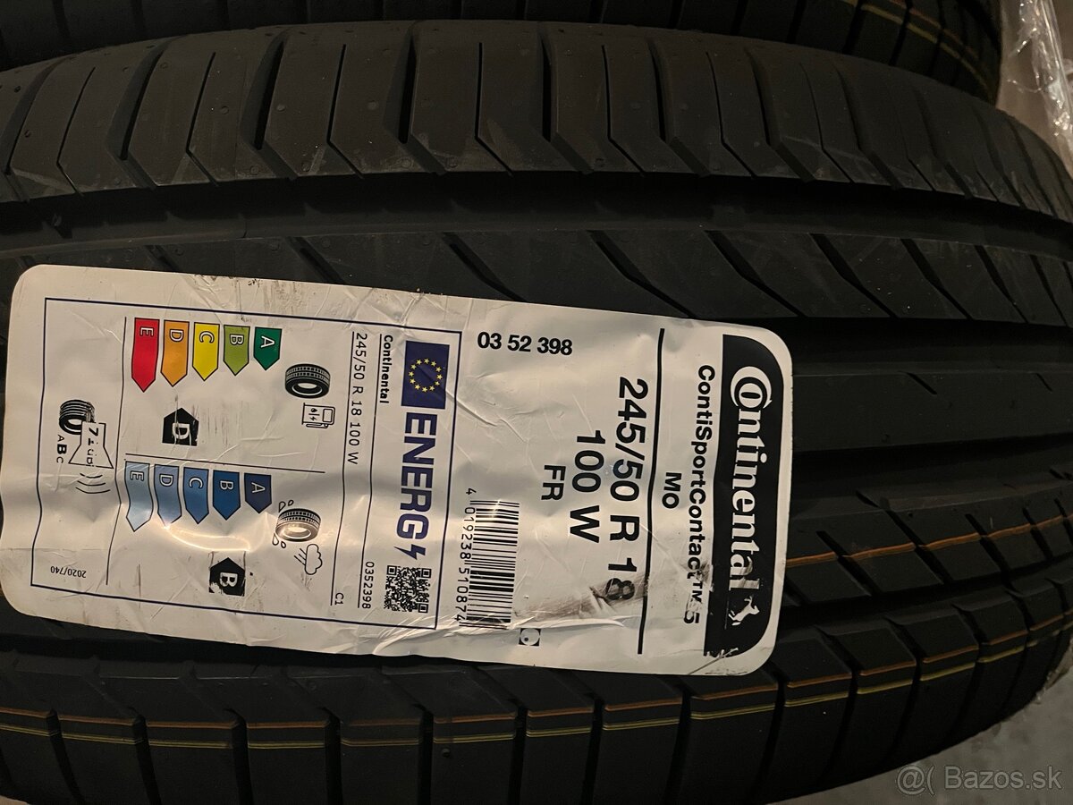 245/50r18 continental Nove 2x letné - 2