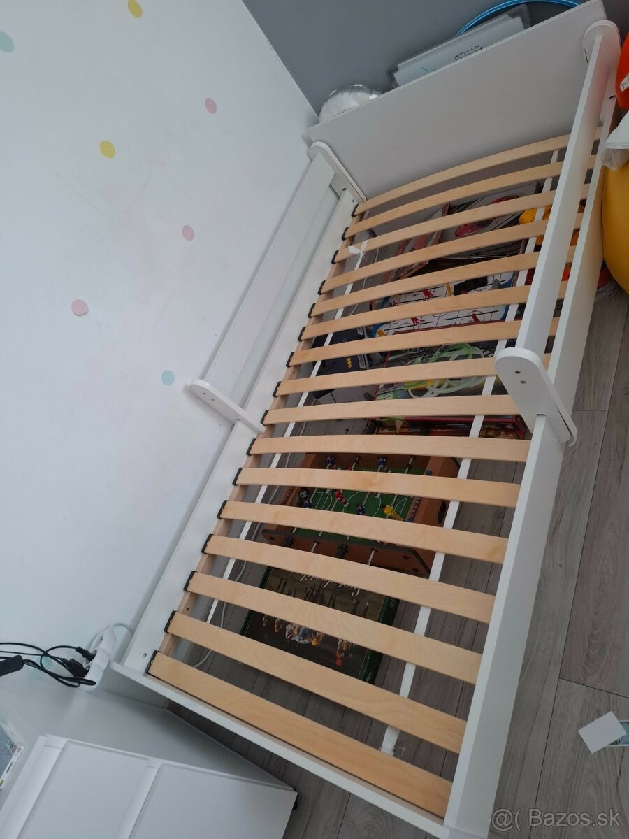 2detske biele postele 180x90 cm - 2