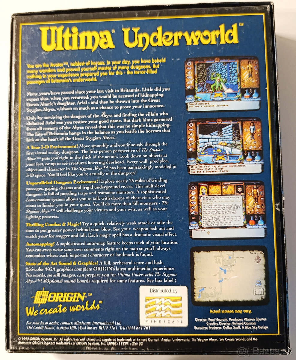 PREDÁM ULTIMA UNDERWORLD-STYGIAN ABYSS 1992 - 2