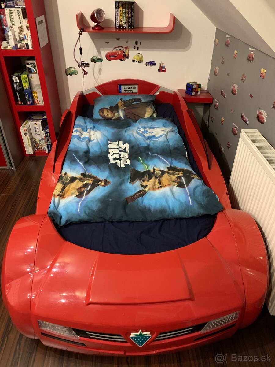 Detská postel auto s matracom - 2