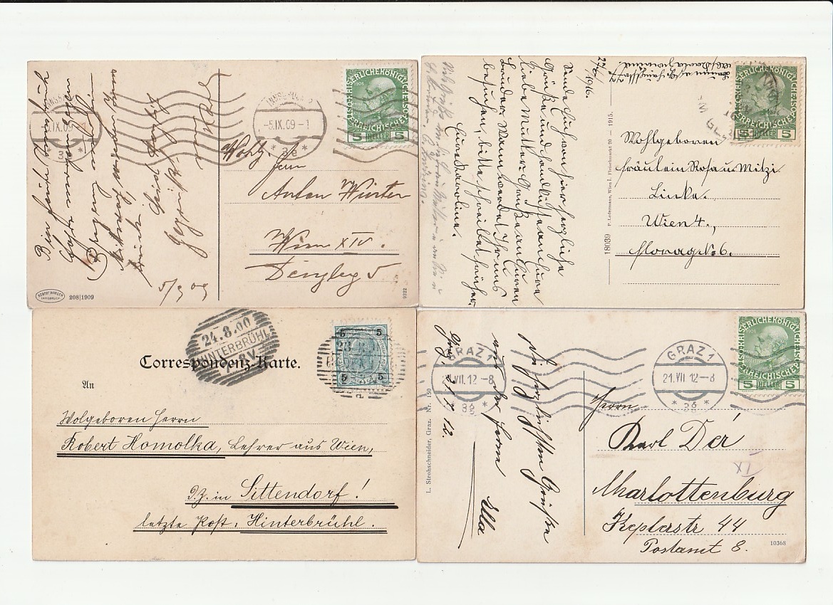 Austria, Österreich 8 ks MF Ansichtskarten - 2