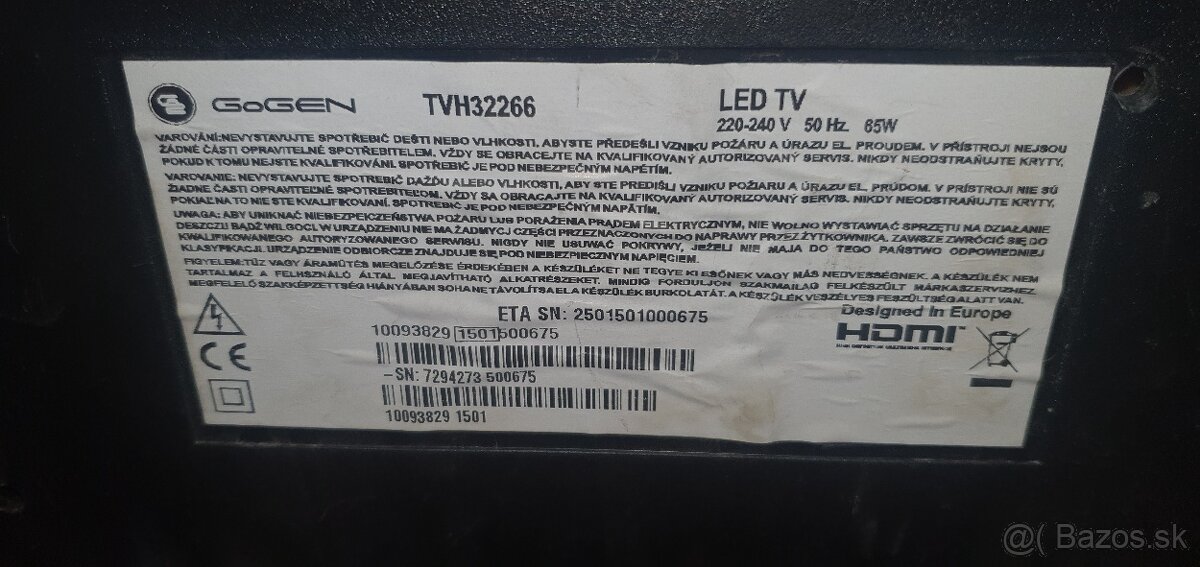 Predam 2 led tv Gogen 32 uhlopriecka,a philips - 2