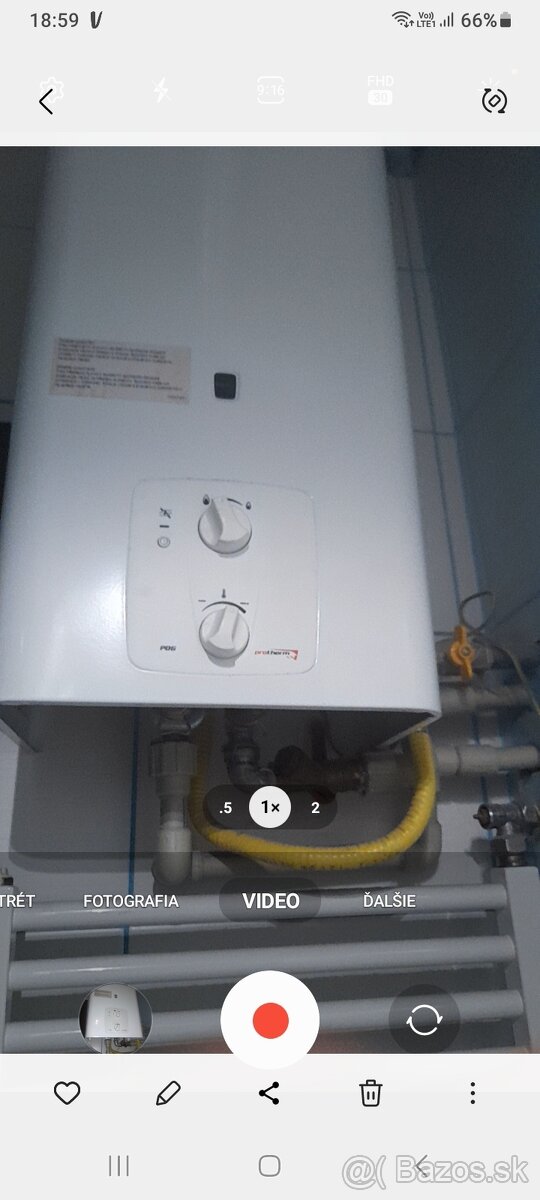 Plynový prietokový ohrievač vody - 2