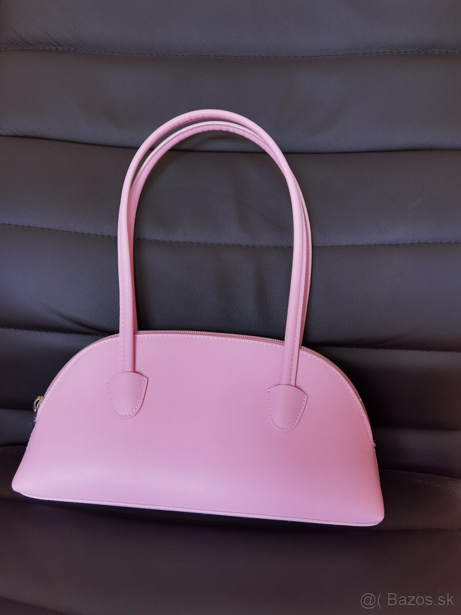 Shoulder bag kabelka bledorúžová H&M - 2