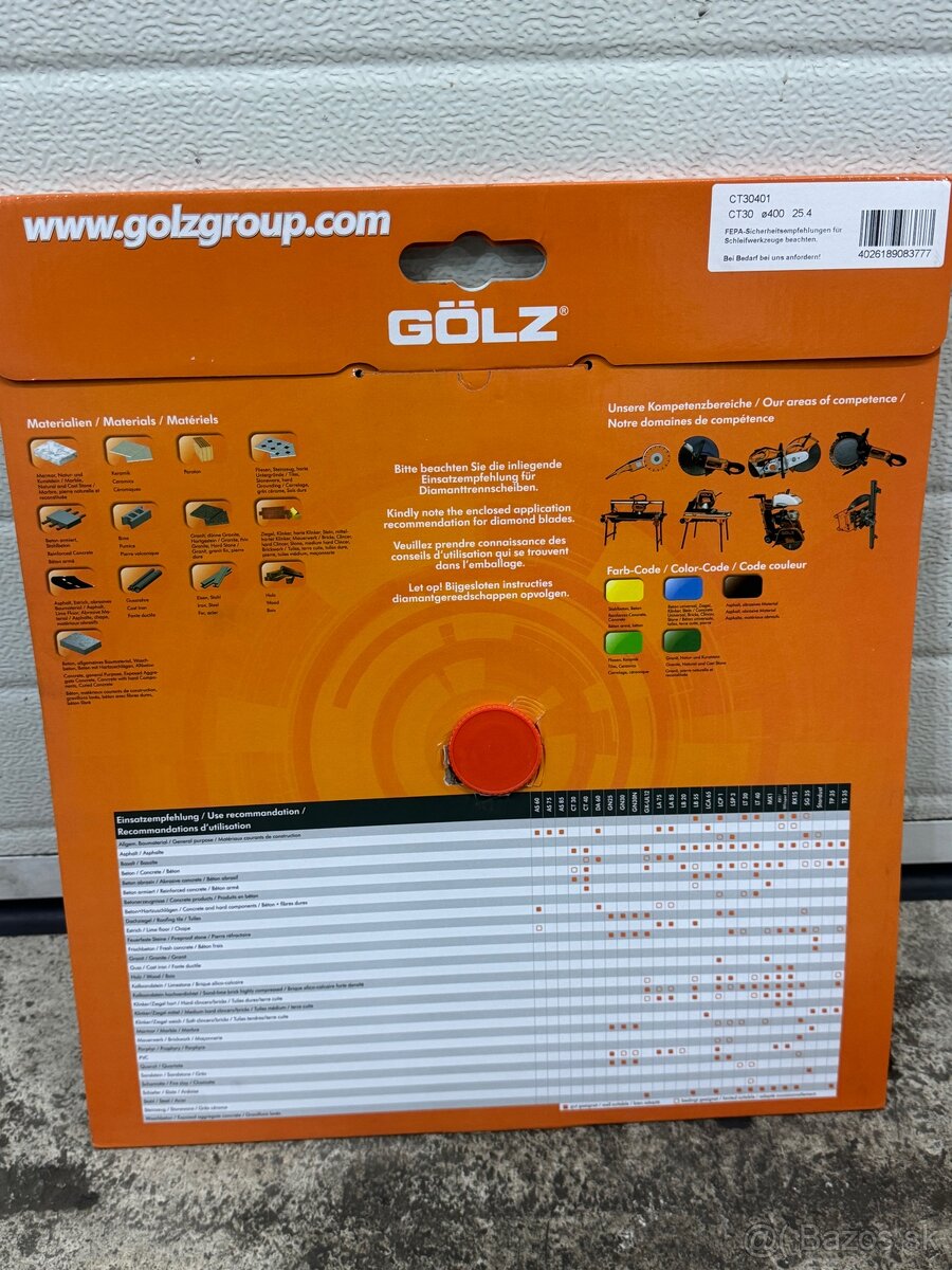 Rezny kotúč Golz - 2